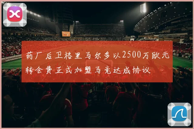 药厂后卫格里马尔多以2500万欧元转会费正式加盟马竞达成协议